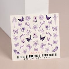 Слайдер-дизайн для ногтей Queen Fair Summer, разноцветный