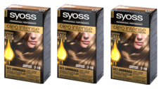 Крем-краска Syoss Стойкая Oleo Intense 7-10 Натуральный светло-русый 115 мл 3 шт