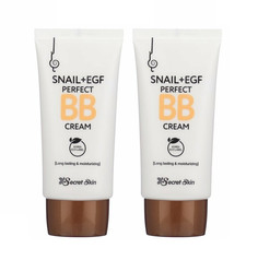 ББ крем SECRET SKIN с экстрактом улитки SNAIL EGF PERFECT BB CREAM 50мл 2 шт