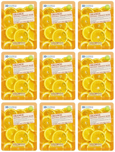 Маска для лица FoodaHolic тканевая 3D Mask Sheet Orange 23 мл 9 шт
