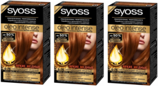 Крем-краска Syoss cтойкая без аммиака Oleo Intense 6-76 Мерцающий медный 115мл 3 шт