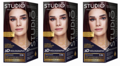 Краска для волос Studio Professional Essem Hair 3.56 Тёмная вишня 115 мл 3 шт