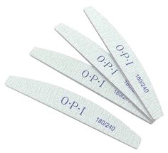 Пилки профессиональные для маникюра и педикюра OPI 180/240 полумесяц, 25 шт. Lian Beauty Accessories