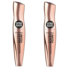 Тушь для ресниц Deborah Milano 24 Ore Instant Maxi Volume Mascara ультрачерный 12мл 2шт
