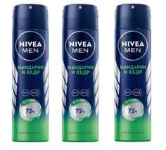 Дезодорант Nivea Мандарин и кедр, 150 мл х 3 шт