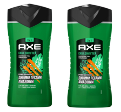 Гель для душа Axe 3 в 1 Сила Джунглей 250 мл 2 шт