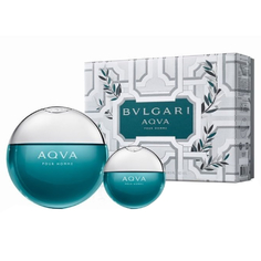 Набор BVLGARI туалетная вода мужская Aqva Pour Homme 100мл и 15мл