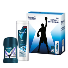 Набор Rexona Men Active Power дезодорант 50 мл гель для душа и шампунь 180 мл