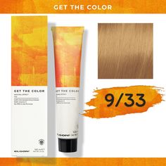 Стойкая краска для волос Elgon Get the Color 9/33 Блонд Интенсивный золотистый, 100 мл