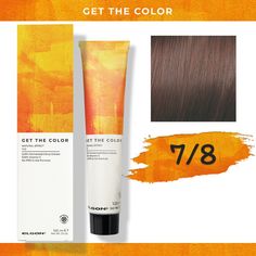 Стойкая краска для волос Elgon Get the Color 7/8 Русый Коричневый, 100 мл