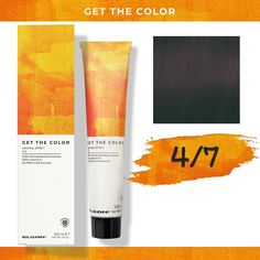 Стойкая краска для волос Elgon Get the Color 4/7 Каштановый Фиолетовый, 100 мл