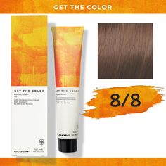 Стойкая краска для волос Elgon Get the Color 8/8 Светло-русый Коричневый, 100 мл