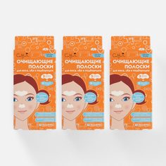 Полоски для носа, лба и подбородка Cettua очищающие, 3x6 шт.