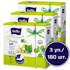 Прокладки ежедневные Bella Herbs Panty Soft tilia с экстрактом липового цвета 60 шт, 3 уп