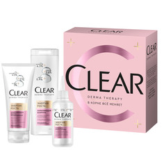 Подарочный набор Clear DERMA THERAPY Шампунь 200 мл+Маска кондиционер 200 мл+Скраб 150 мл
