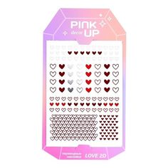 Наклейки для ногтей Pink up Love Collection тон 169