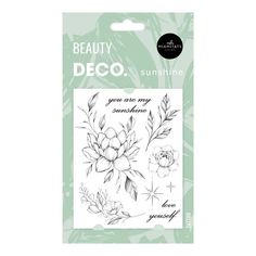 Татуировки переводные для тела Deco Spring Flower by Miami Tattoos Sunshine
