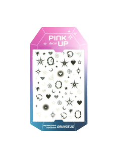 Наклейки для ногтей Pink Up Decor Grunge Collection 2D переводные тон 189