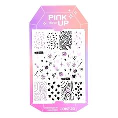 Наклейки для ногтей Pink up Love Collection тон 168