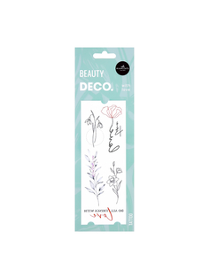Татуировка переводная для тела Deco Spring Flower by Miami Tattoos With love