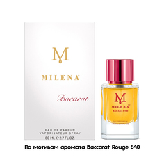 Парфюмерная вода Milena унисекс Bacarat 540 по мотивам аромата Baccarat Rouge 80 мл