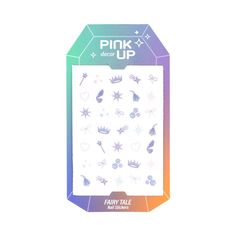 Наклейки для ногтей PINK UP Decor Nail Stickers переводные тон 228