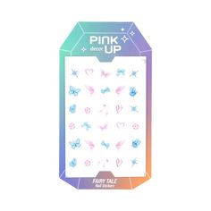 Наклейки для ногтей PINK UP Decor Nail Stickers переводные тон 223