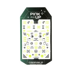 Наклейки для ногтей Pink Up Decor cyberpunk collection 2d тон 210 5 г