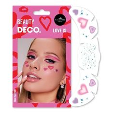 Татуировки переводные для лица Deco Love by Miami tattoos Love is