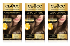 Крем-краска Syoss cтойкая без аммиака Oleo Intense 6-10 Тёмно-русый 115мл 3 шт