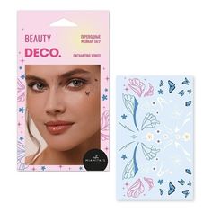 Татуировка переводная для лица Deco Fairycore by Miami tattoos Enchanting wings