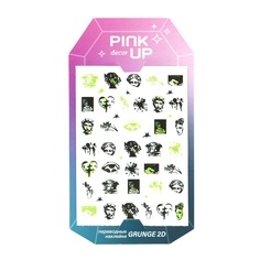 Дизайн ногтей Pink Up Decor Grunge collection 2D 187