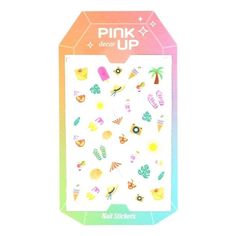 Дизайн ногтей Pink Up Nail Sticker 15