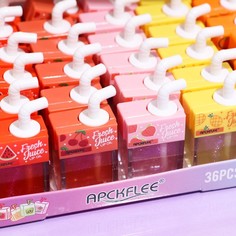Блеск для губ «Фруктовый сок», микс цветов и запахов Apckflee