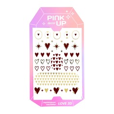 Наклейки для ногтей Pink Up Decor Love collection 2D переводные тон 172