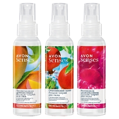 Лосьон-спрей Avon Senses освежающий для тела 3шт 100 мл
