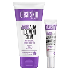 Набор средств Avon Clearskin Точечный гель быстрого действия Для проблемной кожи Крем-уход