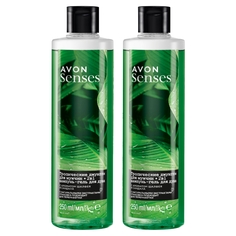 Шампунь-гель для душа Avon Senses мужской Тропические джунгли 250 мл 2 шт