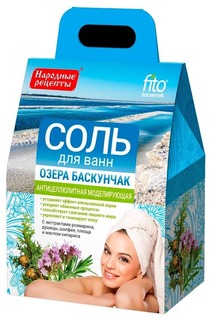 Соль для ванны Fito СosmetiС озера Баскунчак 500 г Fabrik Cosmetology