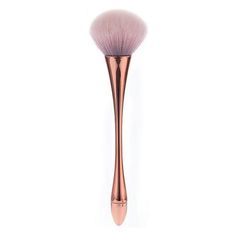 Кисть Nail Art для пудры и румян розовое золото