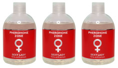 Гель для душа PHEROMONE ZONE И WONDERFUL SEXY LADY LIV DELANO, 480 мл,3 шт