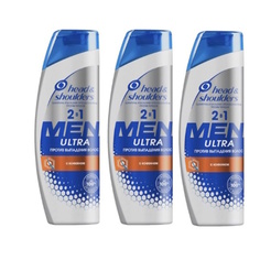 Шампунь Head & Shoulders 2в1 Men Ultra с кофеином 3х400 мл