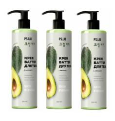 Крем-баттер для тела Pretty Skin питательный с экстрактом авокадо 200 мл 3 шт Prettyskin