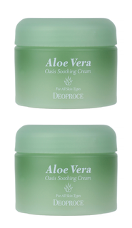 Крем для лица Deoproce aloe vera oasis soothing 50 г 2 шт