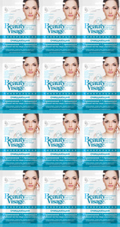 Маска для лица Fito Косметик Минеральная тканевая ОЧИЩАЮЩАЯ "Beauty Visage" 25мл 12 шт