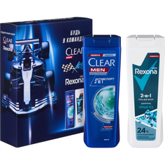 Косметический набор Сlear + Rexona Спорт для мужчин 2 предмета Clear