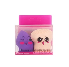 Набор спонжей Farres cosmetics FP 031 фиолетовый 2 шт