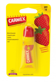 Бальзам для губ туба Carmex 10 г SPF 15 клубника Carma Laboratories Inc