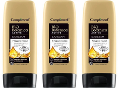 Бальзам Compliment 7 редких масел Biobotanica active 200 мл 3 шт
