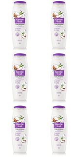 Гель для душа Iris Gentle Fruit Кокос и цветы Апельсина, 400 мл, 6 шт